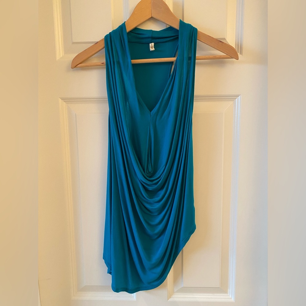 Lanston turquoise jersey tank.